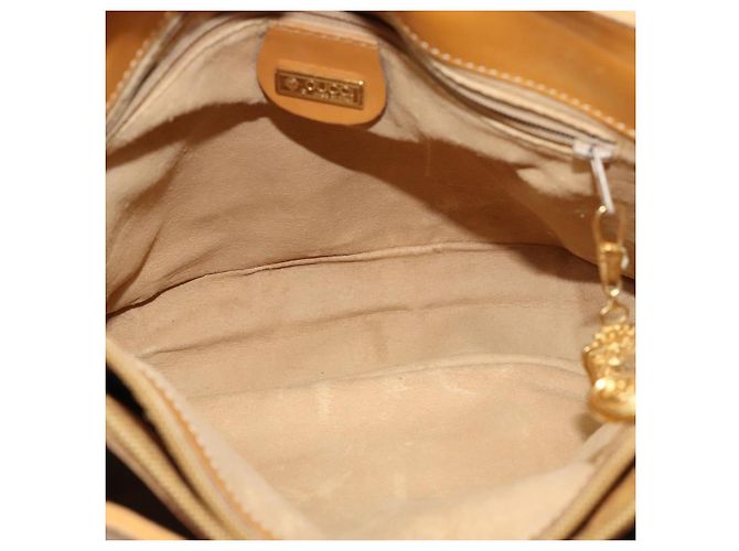 Gucci Borsa a Spalla Micro GG Supreme PVC Beige Oro 001 14 0934 Auth 140786 D'oro - vista 10