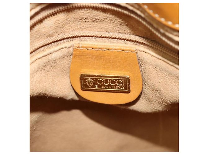 Gucci Borsa a Spalla Micro GG Supreme PVC Beige Oro 001 14 0934 Auth 140786 D'oro - vista 18