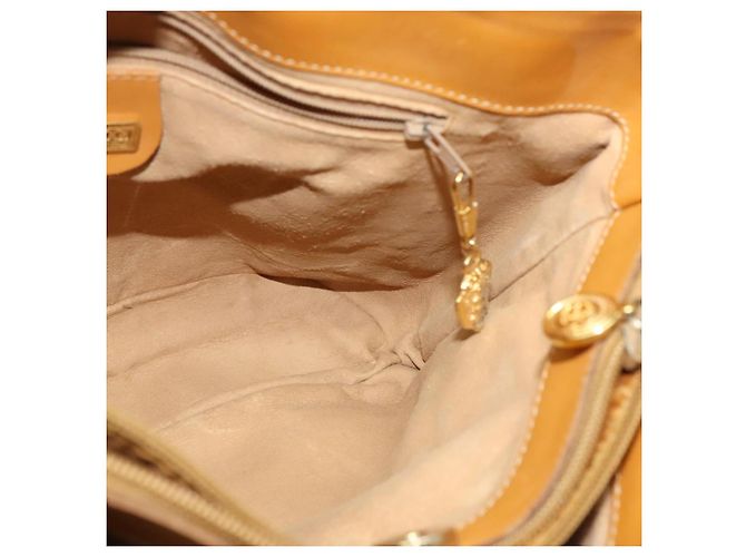 Gucci Borsa a Spalla Micro GG Supreme PVC Beige Oro 001 14 0934 Auth 140786 D'oro - vista 19