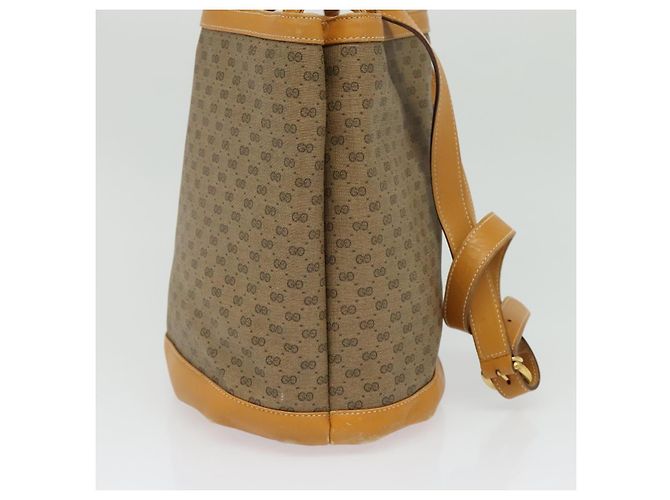 Gucci Borsa a Spalla Micro GG Supreme PVC Beige Oro 001 14 0934 Auth 140786 D'oro - vista 3