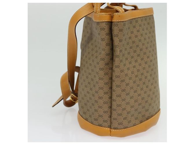 Gucci Borsa a Spalla Micro GG Supreme PVC Beige Oro 001 14 0934 Auth 140786 D'oro - vista 4