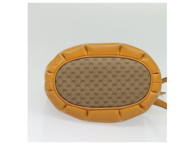 Gucci Borsa a Spalla Micro GG Supreme PVC Beige Oro 001 14 0934 Auth 140786 D'oro - vista 5