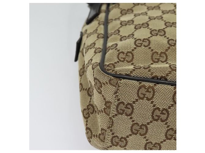 Borsa a Spalla GG Canvas Gucci Beige Argento 03136 Auth ep10483 - vista 14