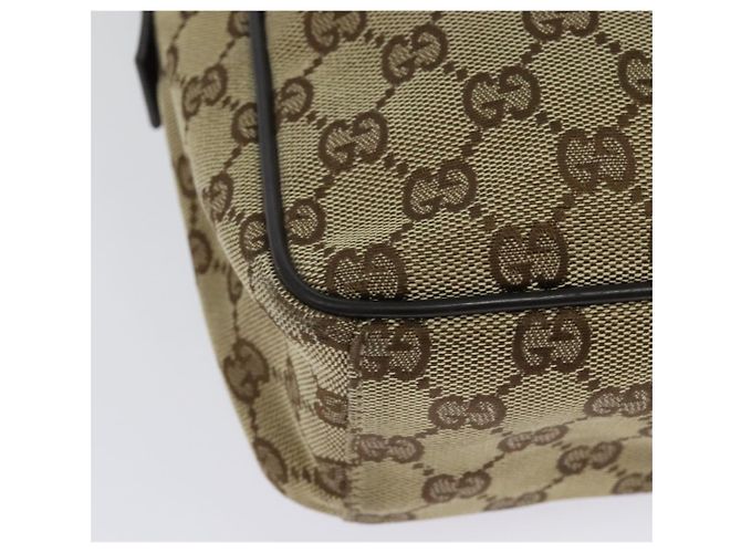 Borsa a Spalla GG Canvas Gucci Beige Argento 03136 Auth ep10483 - vista 16