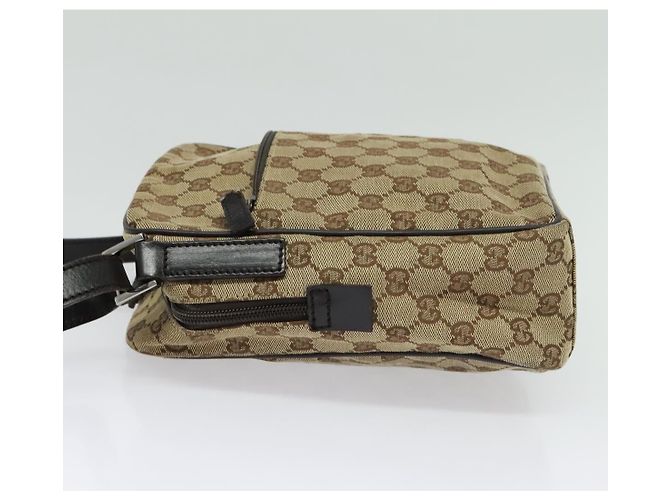 Borsa a Spalla GG Canvas Gucci Beige Argento 03136 Auth ep10483 - vista 3