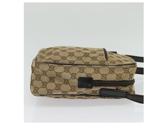 Borsa a Spalla GG Canvas Gucci Beige Argento 03136 Auth ep10483 - vista 4