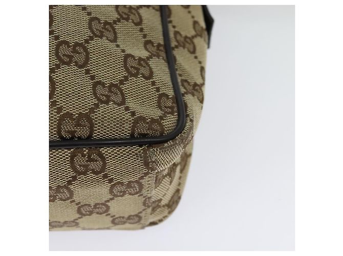 Borsa a Spalla GG Canvas Gucci Beige Argento 03136 Auth ep10483 - vista 9