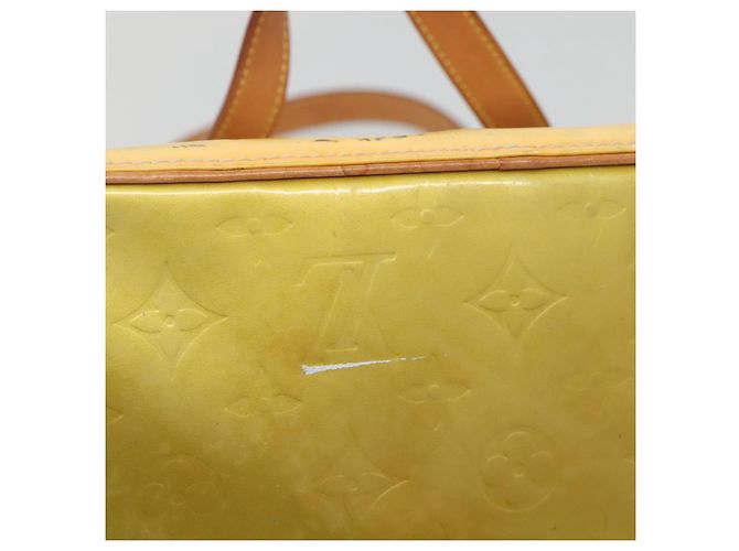 LOUIS VUITTON Borsa a Mano Monogram Vernis Houston Grigio M91053 LV Auth BA5516 - vista 6