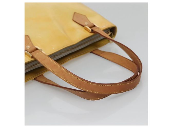 LOUIS VUITTON Borsa a Mano Monogram Vernis Houston Grigio M91053 LV Auth BA5516 - vista 8