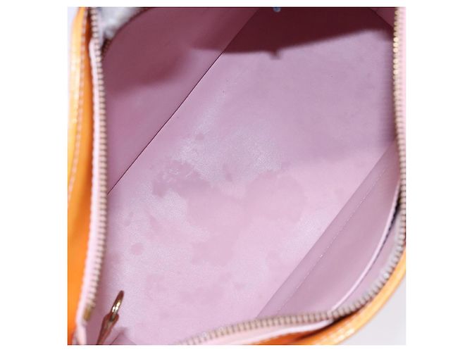 LOUIS VUITTON Monogram Vernis Houston Tasche Marshmallow Pink M91302 LV Auth 127969 - Ansicht 11