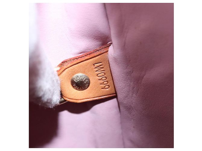 LOUIS VUITTON Monogram Vernis Houston Tasche Marshmallow Pink M91302 LV Auth 127969 - Ansicht 12