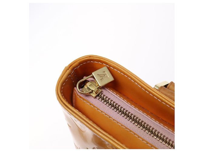 LOUIS VUITTON Monogram Vernis Houston Tasche Marshmallow Pink M91302 LV Auth 127969 - Ansicht 19