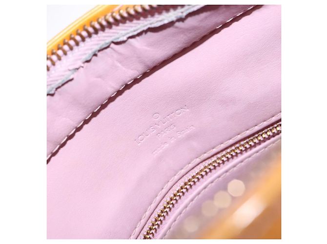LOUIS VUITTON Monogram Vernis Houston Tasche Marshmallow Pink M91302 LV Auth 127969 - Ansicht 20