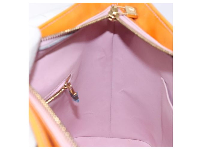LOUIS VUITTON Monogram Vernis Houston Tasche Marshmallow Pink M91302 LV Auth 127969 - Ansicht 21