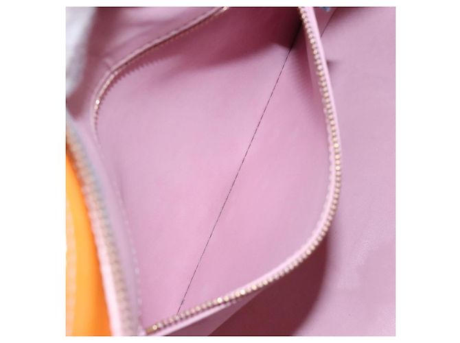 LOUIS VUITTON Monogram Vernis Houston Tasche Marshmallow Pink M91302 LV Auth 127969 - Ansicht 23