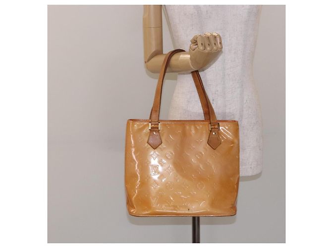LOUIS VUITTON Monogram Vernis Houston Tasche Marshmallow Pink M91302 LV Auth 127969 - Ansicht 25
