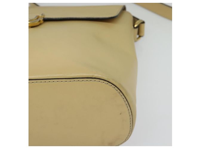 Céline Borsa a Spalla in Pelle Beige Oro Auth BA5496 D'oro - vista 15