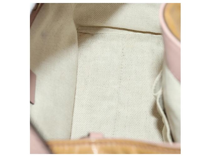Borsa a Mano GUCCI Soho Smalto 2 vie Beige Oro 336751 Auth ki5942 D'oro - view 11