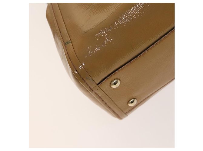 Borsa a Mano GUCCI Soho Smalto 2 vie Beige Oro 336751 Auth ki5942 D'oro - view 17