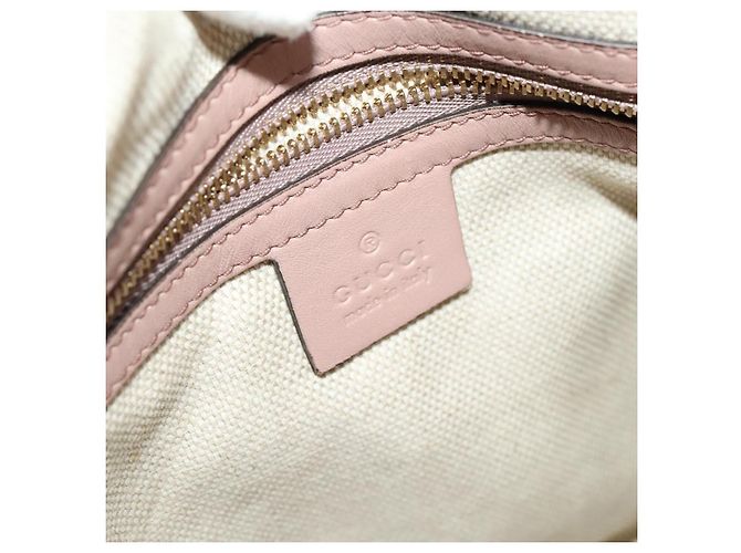 Borsa a Mano GUCCI Soho Smalto 2 vie Beige Oro 336751 Auth ki5942 D'oro - view 20