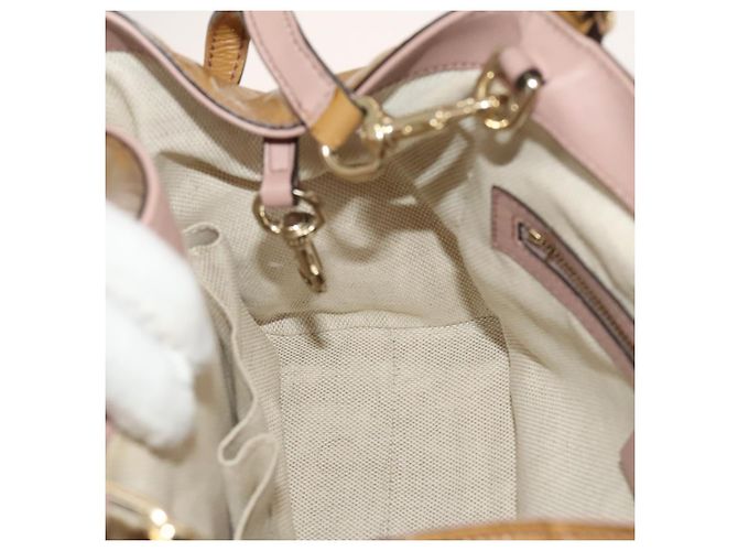 Borsa a Mano GUCCI Soho Smalto 2 vie Beige Oro 336751 Auth ki5942 D'oro - view 22