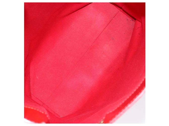 LOUIS VUITTON Monogram Vernis Reade MM Sac à main Rouge M91086 LV Auth bs28811 - vue 11