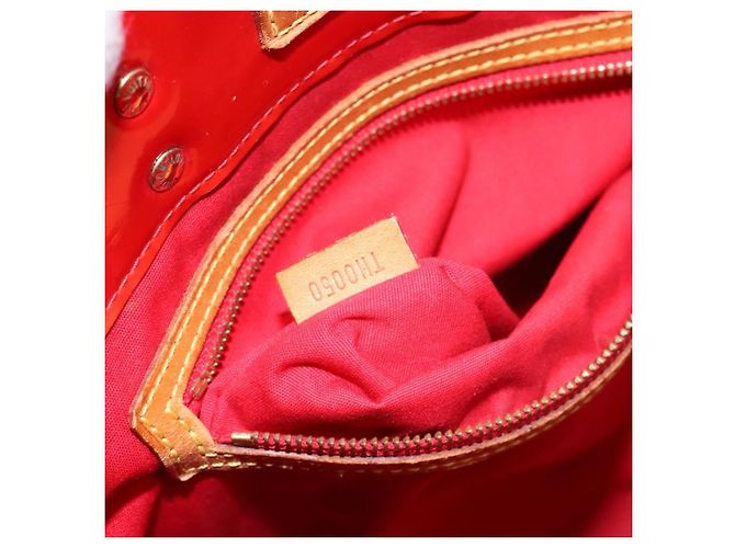 LOUIS VUITTON Monogram Vernis Reade MM Sac à main Rouge M91086 LV Auth bs28811 - vue 12
