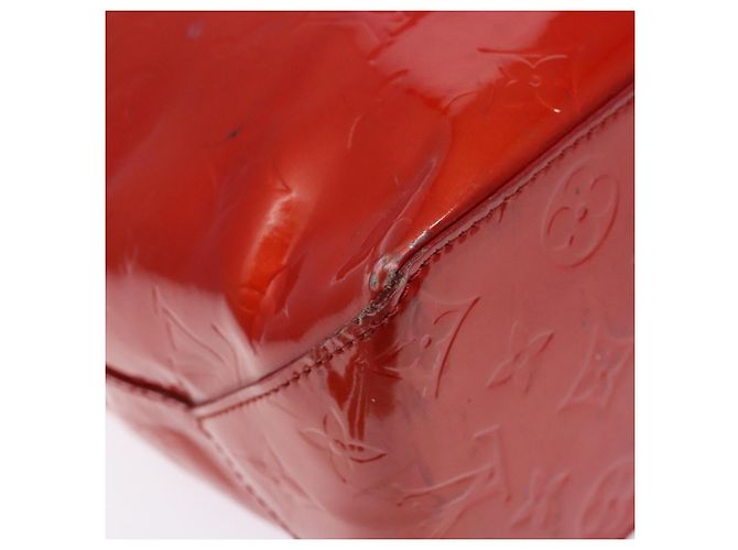 LOUIS VUITTON Monogram Vernis Reade MM Sac à main Rouge M91086 LV Auth bs28811 - vue 14