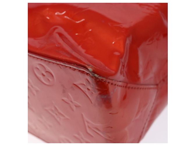 LOUIS VUITTON Monogram Vernis Reade MM Sac à main Rouge M91086 LV Auth bs28811 - vue 15