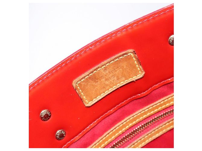 LOUIS VUITTON Monogram Vernis Reade MM Sac à main Rouge M91086 LV Auth bs28811 - vue 17