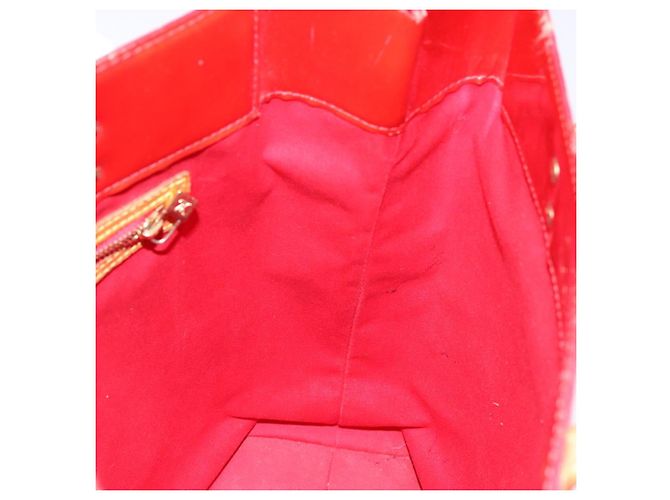 LOUIS VUITTON Monogram Vernis Reade MM Sac à main Rouge M91086 LV Auth bs28811 - vue 18