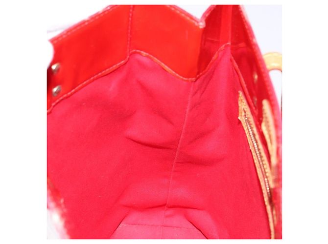 LOUIS VUITTON Monogram Vernis Reade MM Sac à main Rouge M91086 LV Auth bs28811 - vue 19