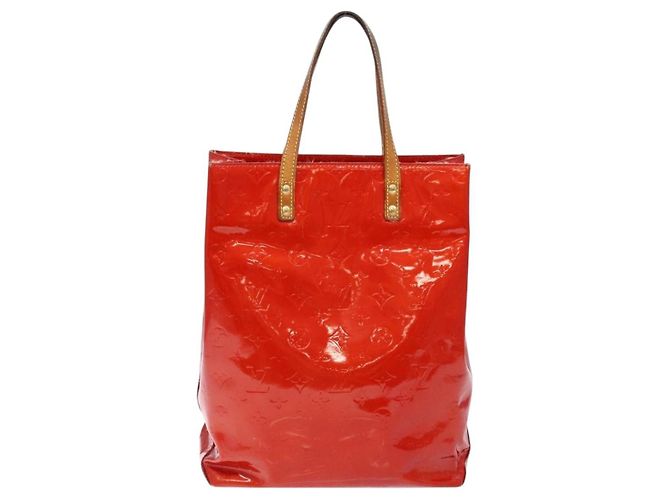 LOUIS VUITTON Monogram Vernis Reade MM Sac à main Rouge M91086 LV Auth bs28811 - vue 2