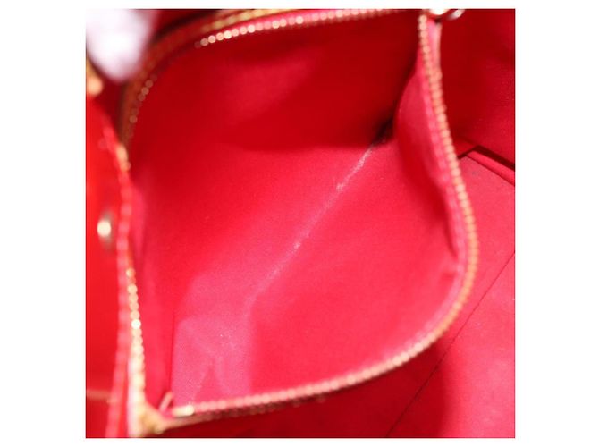 LOUIS VUITTON Monogram Vernis Reade MM Sac à main Rouge M91086 LV Auth bs28811 - vue 20