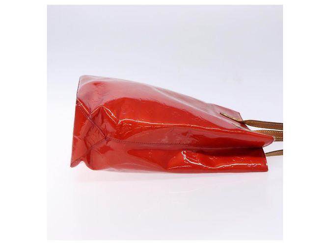 LOUIS VUITTON Monogram Vernis Reade MM Sac à main Rouge M91086 LV Auth bs28811 - vue 3