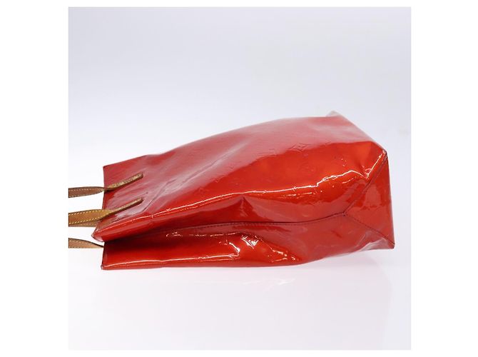 LOUIS VUITTON Monogram Vernis Reade MM Sac à main Rouge M91086 LV Auth bs28811 - vue 4