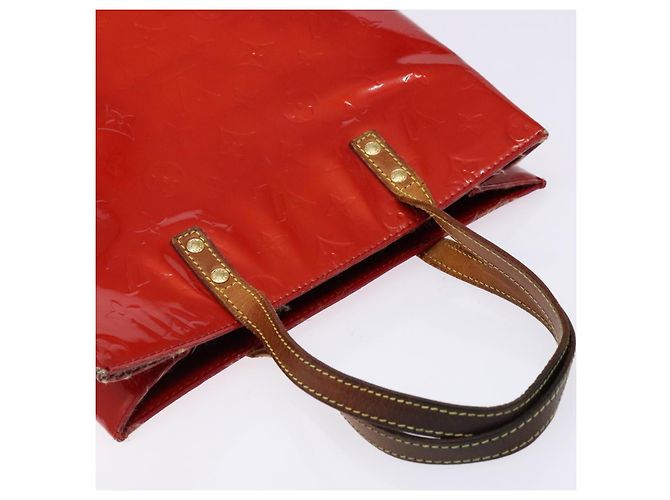 LOUIS VUITTON Monogram Vernis Reade MM Sac à main Rouge M91086 LV Auth bs28811 - vue 6