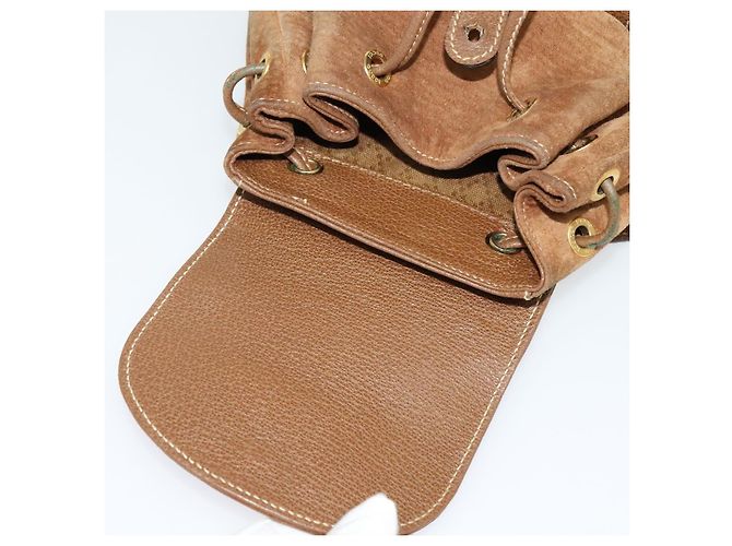 Bamboo Zaino in Bambù GUCCI Camoscio Marrone Oro 003 58 0030 Auth ep10582 D'oro - vista 10