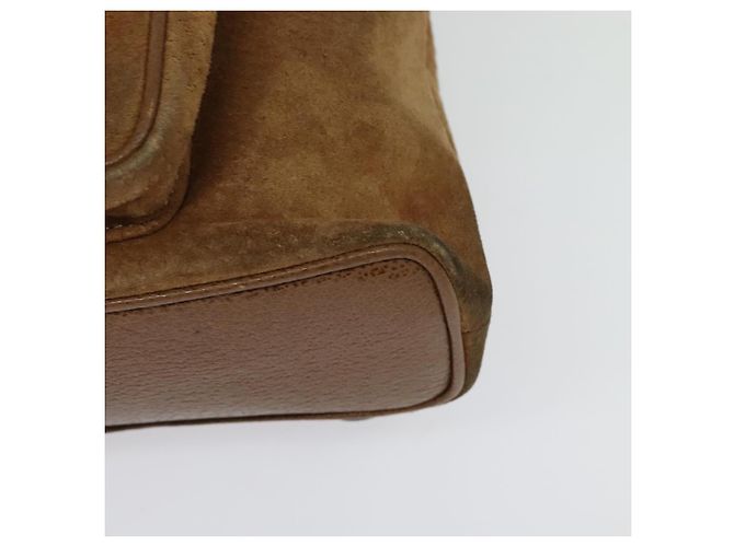Bamboo Zaino in Bambù GUCCI Camoscio Marrone Oro 003 58 0030 Auth ep10582 D'oro - vista 16