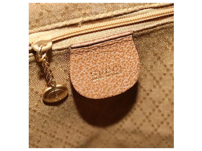Bamboo Zaino in Bambù GUCCI Camoscio Marrone Oro 003 58 0030 Auth ep10582 D'oro - vista 19