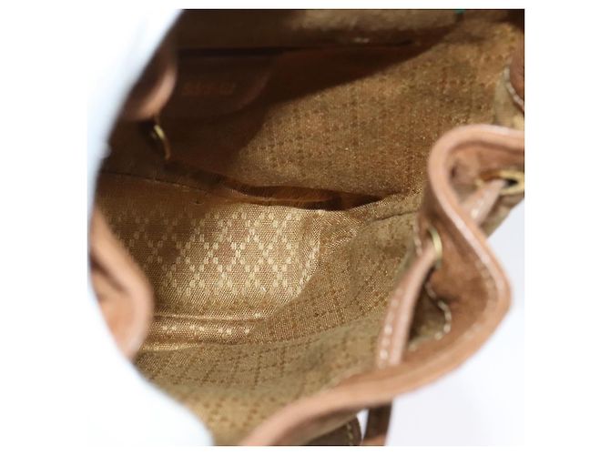 Bamboo Zaino in Bambù GUCCI Camoscio Marrone Oro 003 58 0030 Auth ep10582 D'oro - vista 20