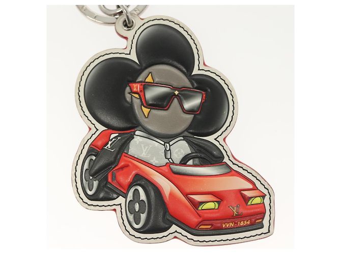 LOUIS VUITTON Monogram Eclipse Vivienne Sporty Portachiavi per Auto M00960 LV Auth 140386M Monogramma - vista 4