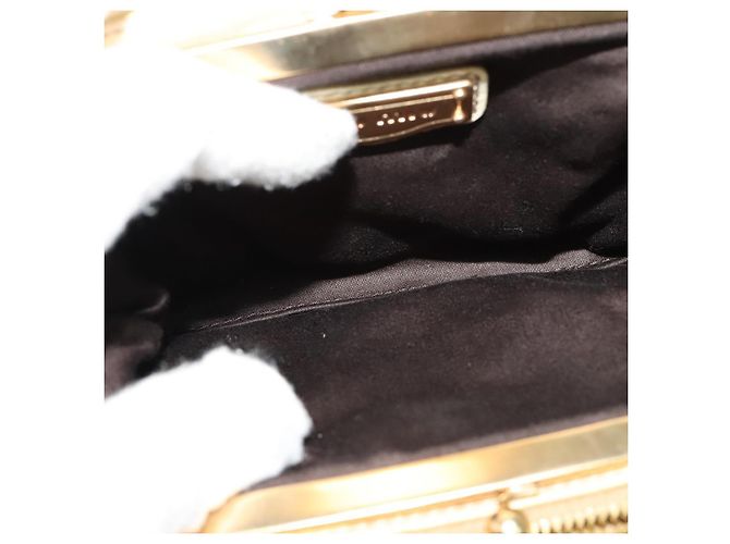 Borsa a Spalla Miu Miu in Pelle Bianca e Oro Auth 140643 Bianco D'oro - vista 11