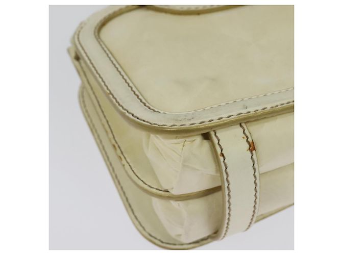 Borsa a Spalla Miu Miu in Pelle Bianca e Oro Auth 140643 Bianco D'oro - vista 16