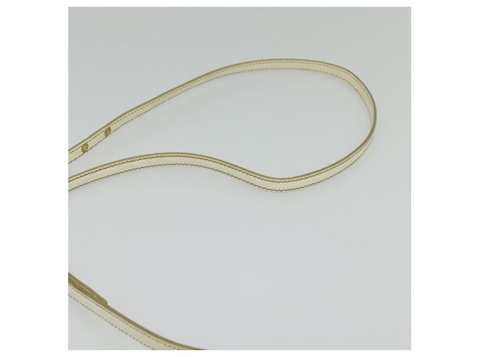 Borsa a Spalla Miu Miu in Pelle Bianca e Oro Auth 140643 Bianco D'oro - vista 8