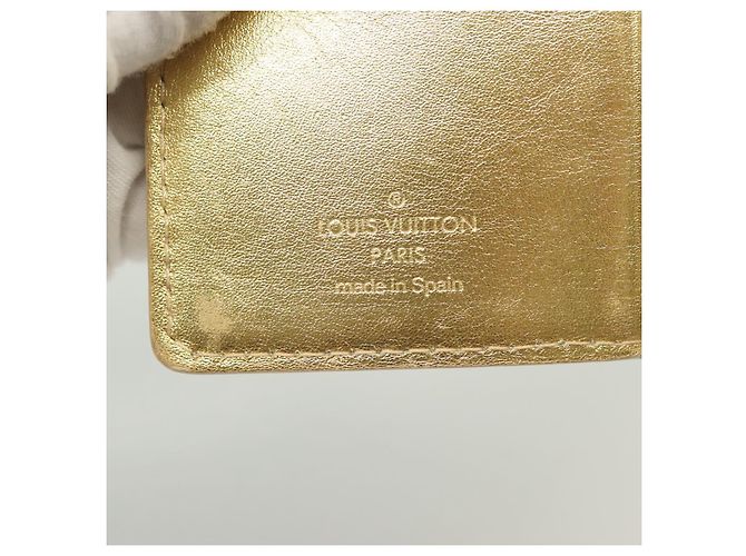 LOUIS VUITTON Suhari Agenda Partonaire PM Cubierta Diaria Dorada R21048 Auth 139625 - vista 18