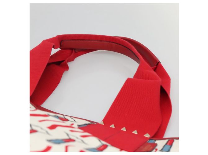 Valentino Tote Bag aus Canvas Rot Auth bs28967 - Ansicht 8