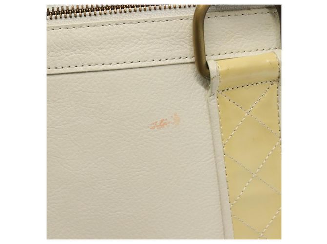 Burberry Borsa Tote in Pelle Bianca e Oro Autentica ti3413 Bianco D'oro - vista 10