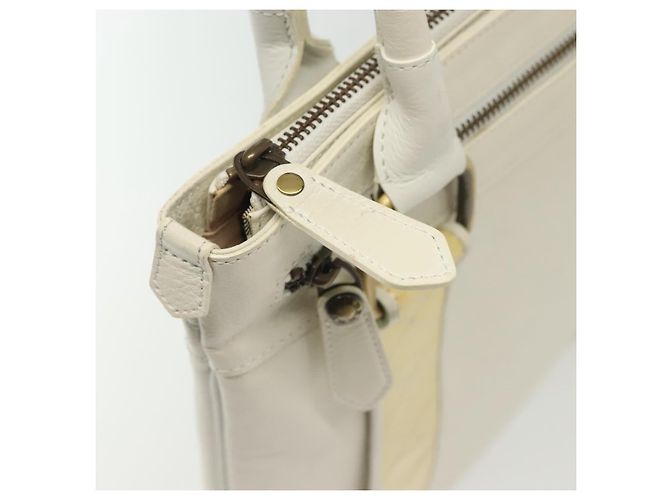 Burberry Borsa Tote in Pelle Bianca e Oro Autentica ti3413 Bianco D'oro - vista 11