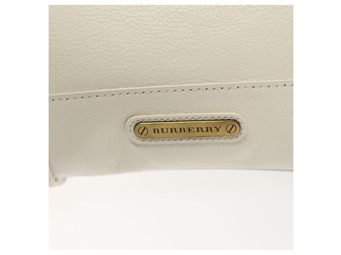 Burberry Borsa Tote in Pelle Bianca e Oro Autentica ti3413 Bianco D'oro - vista 17